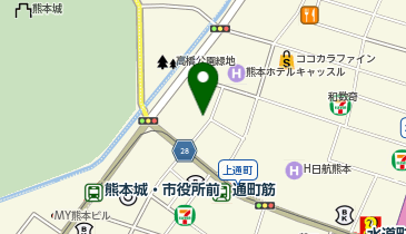 株式会社ゆうちょ銀行熊本支店法人担当の地図画像