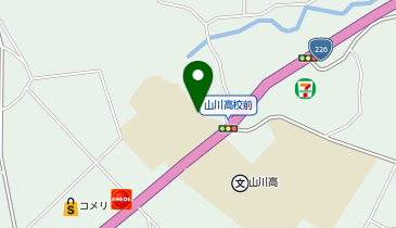 山川児童クラブの地図画像