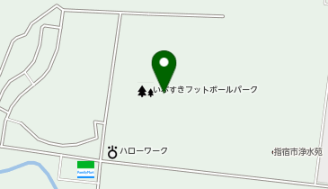 指宿市役所 指宿庁舎 いぶすきフットボールパークスポーツ振興課の地図画像