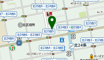 ツルハドラッグ 北24条中央店の地図画像