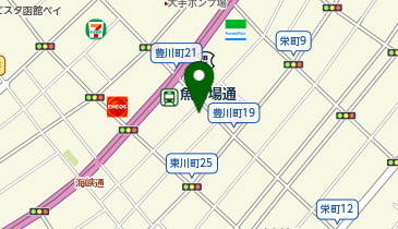 日本政策金融公庫 函館支店 中小企業事業の地図画像