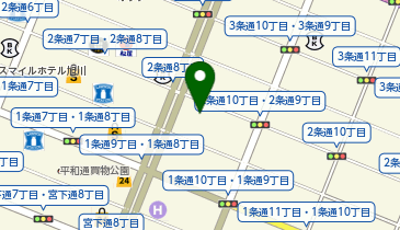 忍者ナイン旭川の地図画像