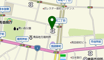 日本政策金融公庫 青森支店 中小企業事業の地図画像