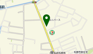 国際空手道連盟極真会館青森支部弘前道場の地図画像