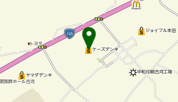 パソコンクリニックケーズデンキ古河中央店内店の地図画像