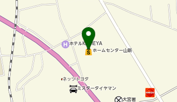OneBuddy常陸大宮店の地図画像
