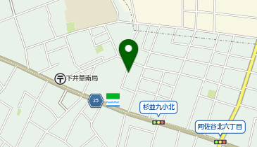 杉並区 コミュニティふらっと東原の地図画像