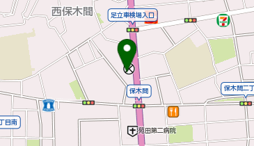 苅谷動物病院足立総合病院の地図画像