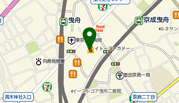 ゼビオエクスプレスイトーヨーカドー曳舟店の地図画像