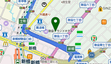 銀座吉宗の地図画像