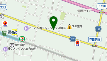 D&rsquo;zダンススクール調布校の地図画像