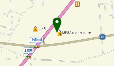 メガネのナガタ MEGAドン・キホーテ長野店の地図画像