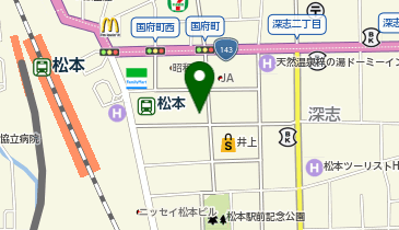 アミティーイングリッシュスクール松本校の地図画像
