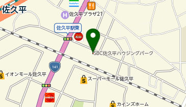 パナソニックホームズ信州株式会社SBCハウジング佐久平展示場の地図画像
