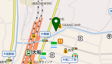 メガネスーパーMSCLグランシップ大船店の地図画像