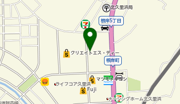 桃の木の地図画像