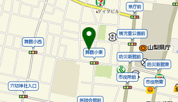 日本政策金融公庫 甲府支店 国民生活事業 お申込相談の地図画像