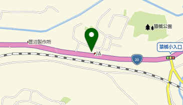 農産物直売所小柳の地図画像