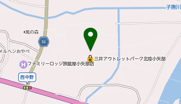 ハーレーアウトレットストア小矢部の地図画像