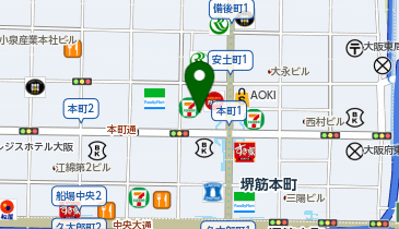 クリーンエア・スカンジナビア株式会社大阪支社の地図画像