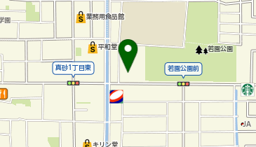 宅配にぎり長次郎真砂店の地図画像