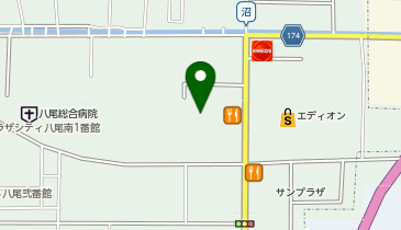 100円ショップセリアイズミヤショッピングセンター八尾店の地図画像