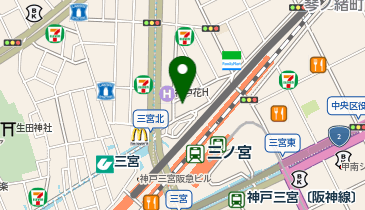 ニコットラッシュ(nicottlash)神戸三宮店の地図画像