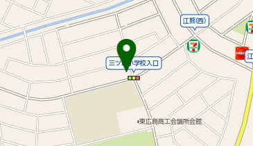 髪家西条中央店の地図画像