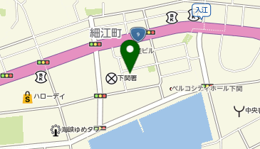 日本政策金融公庫 下関支店 中小企業事業の地図画像