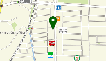 エステ自身高知店の地図画像