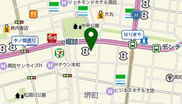 日本政策金融公庫 高知支店 農林水産事業の地図画像