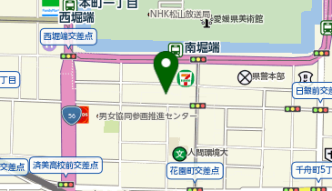 日本政策金融公庫 松山支店 農林水産事業の地図画像