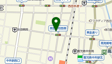 かごしま黒豚六白亭通販部の地図画像