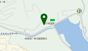 テルマエ弁当道の尾温泉の地図画像