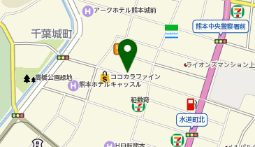 古着屋yutori熊本店の地図画像