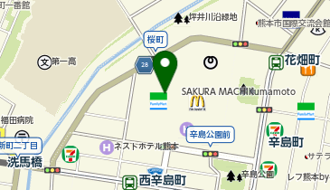 さばえめがね館熊本店の地図画像