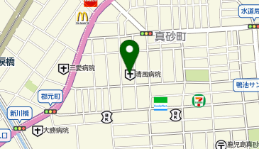 リハビリホスピタル三愛の地図画像