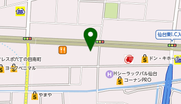 株式会社キタセキ仙台東インターSSの地図画像