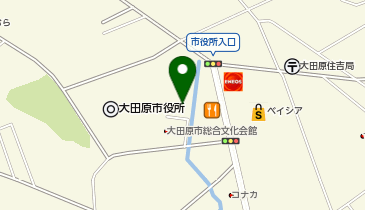 大田原市障害者相談支援センターの地図画像