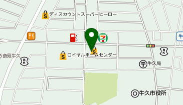 おっ母さん食品館牛久中央店の地図画像