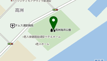 高洲海浜公園パークゴルフ場の地図画像