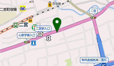 薮田理容館の地図画像