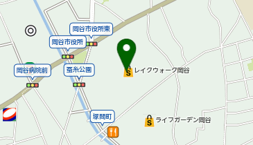 ミルフローラレイクウォーク岡谷店の地図画像