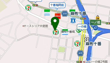 麻布十番紀文堂の地図画像