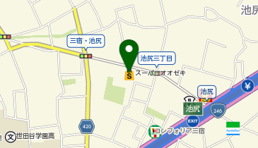 スワロークリーニング オオゼキ池尻店の地図画像