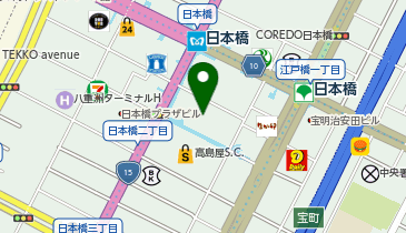 ビオセボン日本橋高島屋S.C.店の地図画像