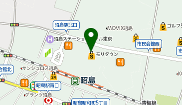 アエナ昭島モリタウン店の地図画像