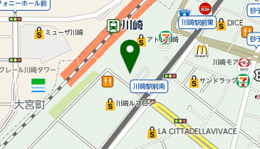 保険クリニック川崎アゼリア京急口店の地図画像