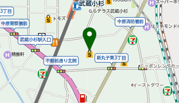 ブリーズグランツリー武蔵小杉店の地図画像