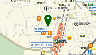 タウンハウジング鶴見店の地図画像